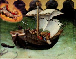 Quaratesi Altarpiece, spart St.Nicholas einen Sturm warf Schiff