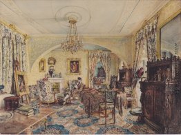 Graf Casimir Batthyány in seinem Salon auf Schloss Siklós