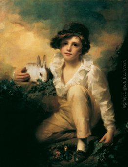 Boy und Kaninchen