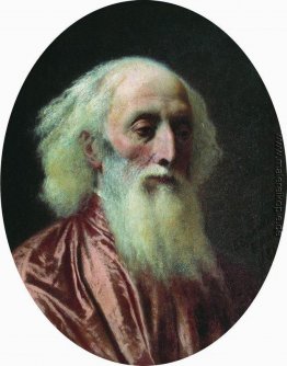 Portrait eines alten Mannes in einem roten Kleid