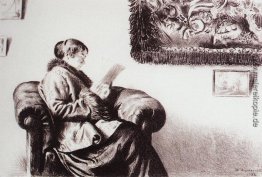 Portrait Y.E. Kustodieva
