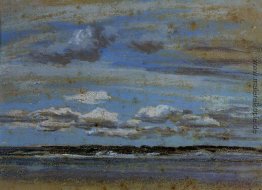 Weiße Wolken über dem Estuary