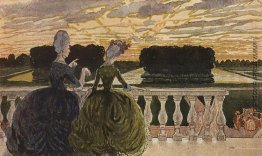 Zwei Damen auf der Terrasse