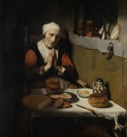 Eine Alte betende Frau