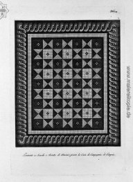 Schlängeln sich am Boden in Mosaik im Landhaus gefunden