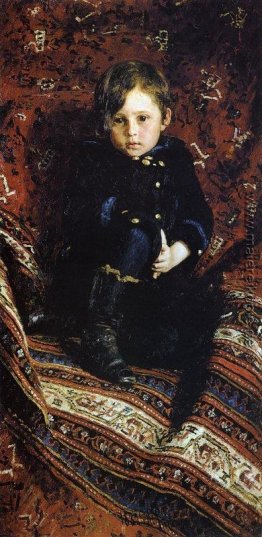 Porträt von Yuriy Repin, der Sohn des Künstlers