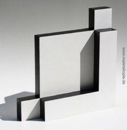 Weiß und Schwarz Skulptur Weiß und Schwarz Skulptur