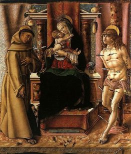 Die Jungfrau und das Kind mit den Heiligen Franz und Sebastian