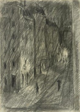 Stadtstraße in der Nacht
