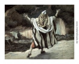 Abraham sieht Sodom in Flames