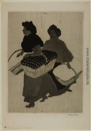 Laundresses tragen linnen Laundresses tragen linnen