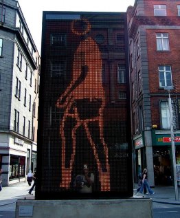 LED-Kunstwerk in Dublin