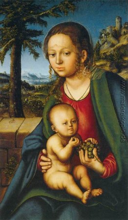 Jungfrau und Kind mit einer Weintraube