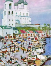 In der Nähe von Pskow von Cathederal In der Nähe von Pskow von Cathederal