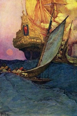 Ein Angriff auf eine Galleon