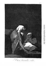 Sie ist gut nach unten gezogen