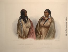 Frau der Schlange Stamm und Frau des Cree Stamm Platte 33 aus Ba