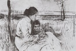 Kinder des Künstlers. Olga und Anton Serov