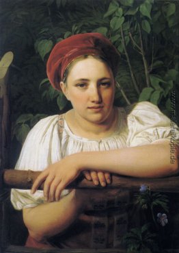 Ein Bauer-Mädchen aus Tver
