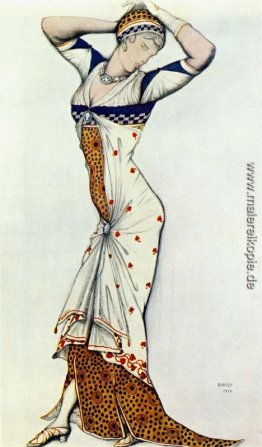Entwurf für Kleid einer Dame