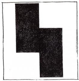 Bewegung suprematistischen Quadrat