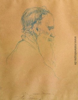Porträt von Leo Tolstoi