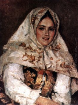 Siberian Schönheit. Porträt von E. A. Rachkovsky.