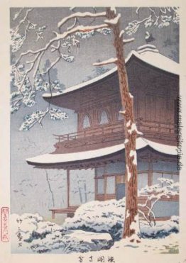 Schnee bei Ginkakuji