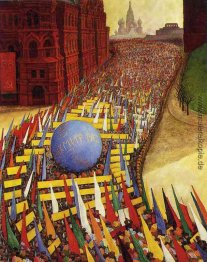 May Day Prozession in Moskau May Day Prozession in Moskau