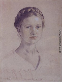 Portrait I.B. Kustodieva, Tochter des Künstlers Portrait I.B. Kustodieva, Tochter des Künstlers