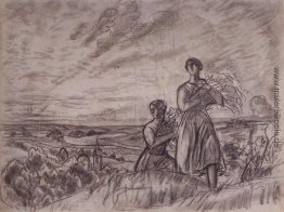 Sommerlandschaft mit Frauen Sommerlandschaft mit Frauen