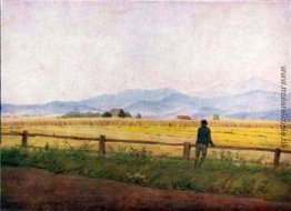 Landschaft mit einer männlichen Figur Landschaft mit einer männlichen Figur