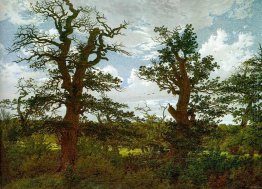 Landschaft mit Eichen und einem Hunter Landschaft mit Eichen und einem Hunter