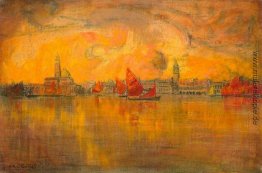 Ansicht von Venedig aus dem Meer Ansicht von Venedig aus dem Meer