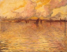 Seelandschaft mit Venedig in der Entfernung Seelandschaft mit Venedig in der Entfernung