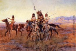 Vier Mounted Indians Vier Mounted Indians
