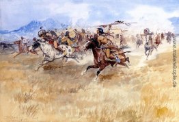 Der Kampf zwischen den Blackfeet und Piegans Der Kampf zwischen den Blackfeet und Piegans