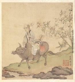 Laotse Reiten einen Ochsen Laotse Reiten einen Ochsen