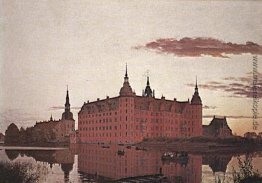 Schloss Frederiksborg in der Abend-Leuchte Schloss Frederiksborg in der Abend-Leuchte