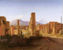 Das Forum, Pompeji, mit dem Vesuv in der Ferne Das Forum, Pompeji, mit dem Vesuv in der Ferne