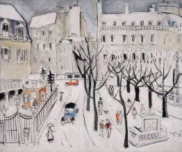 Paris-Schnee-Szene Paris-Schnee-Szene