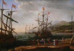 Marine mit der Trojaner Brennen ihre Boote Marine mit der Trojaner Brennen ihre Boote