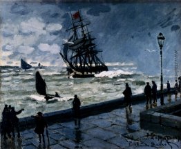 Die Anlegestelle in Le Havre, Schlechtwetter Die Anlegestelle in Le Havre, Schlechtwetter