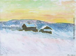 Paysage von Norwegen, den Blue Houses Paysage von Norwegen, den Blue Houses