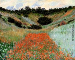 Mohnblumen-Feld in einem hohlen Nähe von Giverny Mohnblumen-Feld in einem hohlen Nähe von Giverny