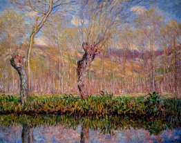 Die Banken des Flusses Epte im Frühling Die Banken des Flusses Epte im Frühling