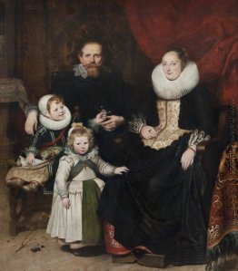 Porträt des Künstlers mit seiner Familie Porträt des Künstlers mit seiner Familie