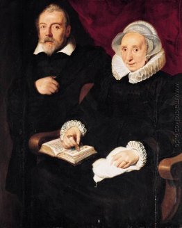 Porträt von Elisabeth Mertens und ihr verstorbener Ehemann Porträt von Elisabeth Mertens und ihr verstorbener Ehemann