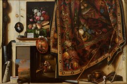 Trompe l'oeil. Ein Kabinett im Studio des Künstlers Trompe l'oeil. Ein Kabinett im Studio des Künstlers