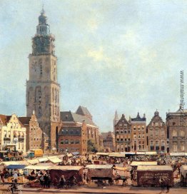 Blick auf Markt in Groningen Blick auf Markt in Groningen